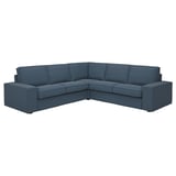 KIVIK Canapé d'angle, 4 places, Gunnared bleu