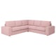 KIVIK Canapé d'angle, 4 places, Gunnared brun-rose clair