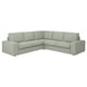 KIVIK Canapé d'angle, 4 places, Gunnared vert clair