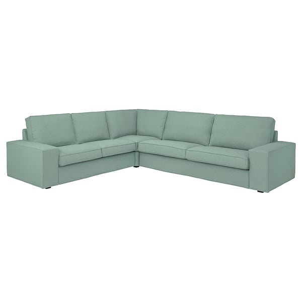 KIVIK Canapé d'angle, 5 places, Tallmyra vert clair