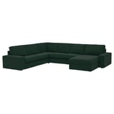 KIVIK Canapé d'angle 5pl + méridienne, Tallmyra vert foncé