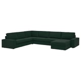 KIVIK Canapé d'angle 6places + méridienne, Tallmyra vert foncé