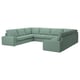 KIVIK Canapé en U, 7 places, Tallmyra vert clair