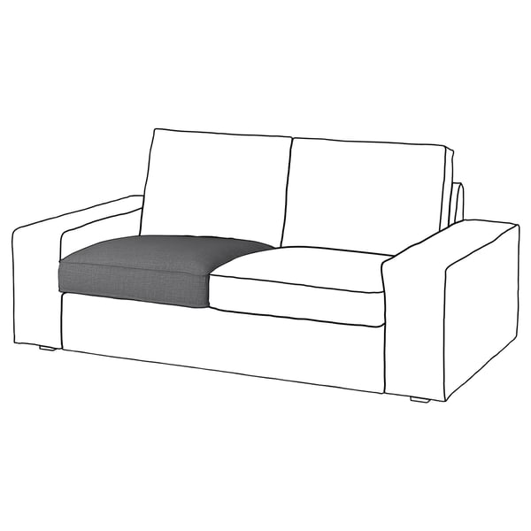 KIVIK Cous assise à recouv, can 2p, pour remplacement