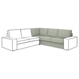 KIVIK Module d'angle, Gunnared vert clair