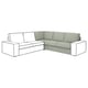 Option: KIVIK Module d'angle, Gunnared vert clair