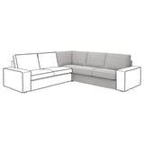 KIVIK Module d'angle, Tallmyra blanc/noir