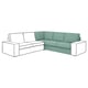 Option: KIVIK Module d'angle, Tallmyra vert clair