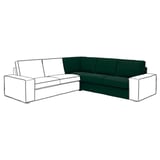 KIVIK Module d'angle, Tallmyra vert foncé