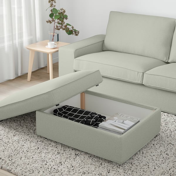 KIVIK Repose-pieds av rangement, Gunnared vert clair