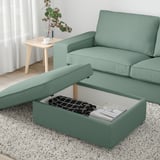 KIVIK Repose-pieds av rangement, Tallmyra vert clair