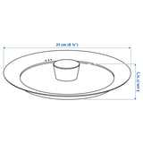 KLOCKREN Couvercle, verre, 21 cm