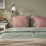 KLOTSTARR Housse de coussin, rose pâle, 50x50 cm