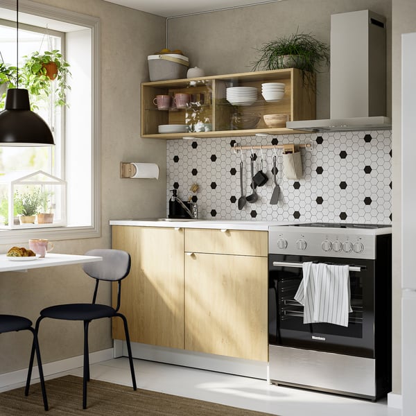 KNOXHULT Cuisine, motif chêne, 120x61x220 cm