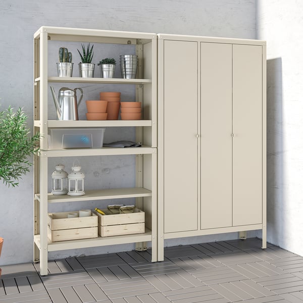 KOLBJÖRN Colonne, beige, 171x37x161 cm