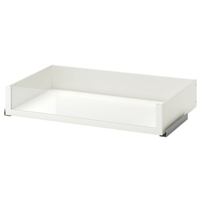 KOMPLEMENT Tiroir avec face en verre, blanc, 100x58 cm