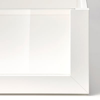 KOMPLEMENT Tiroir avec face en verre, blanc, 100x58 cm