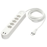 KOPPLA Multiprise 5 prises + 2 ports USB, blanc, 3.0 m