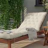 KUDDARNA Coussin bain de soleil, extérieur, beige-gris clair, 190x60 cm