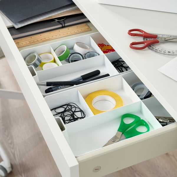 KUGGIS Accessoire avec 5 compartiments, blanc