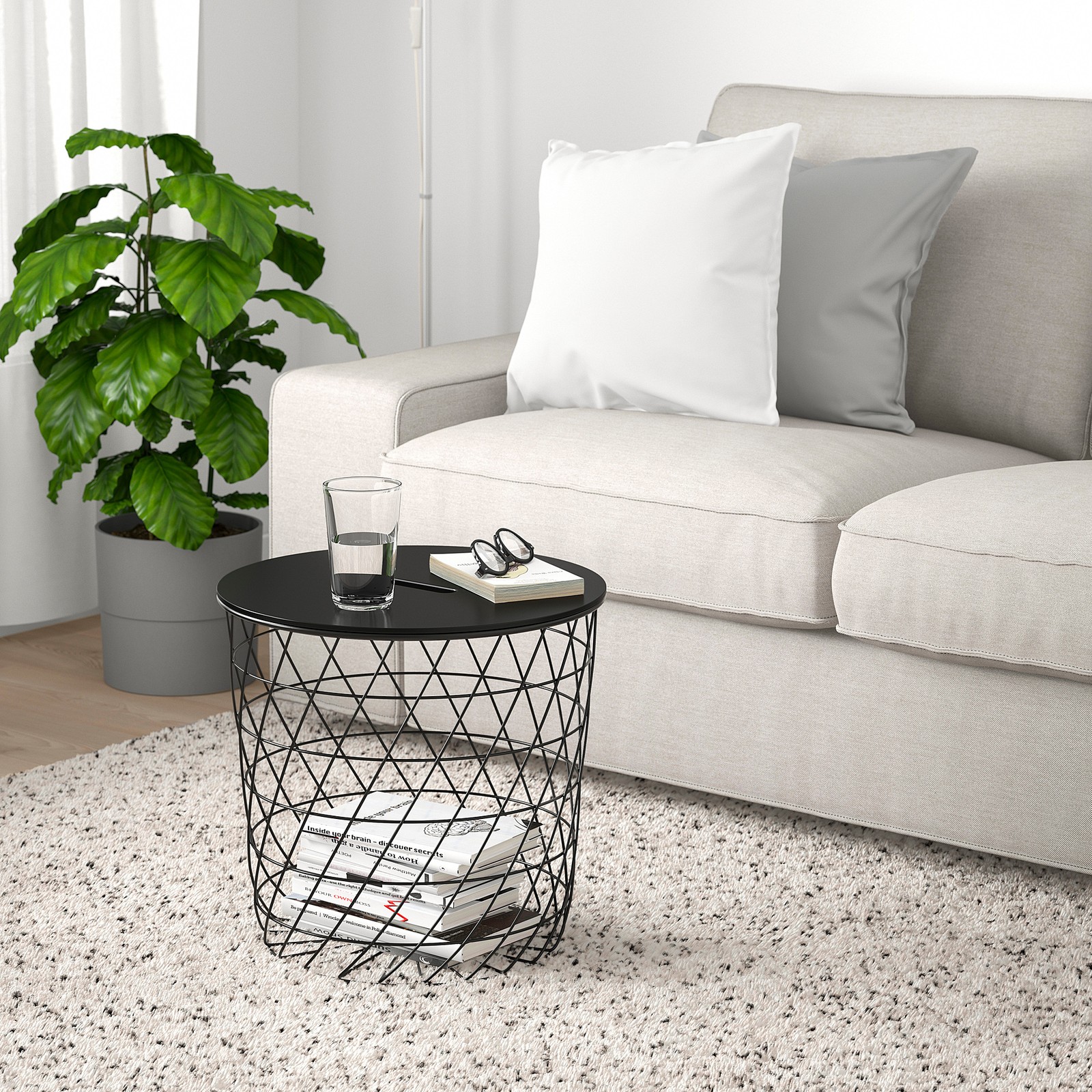 KVISTBRO Table de rangement noir IKEA Suisse