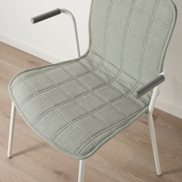 LÄKTARE Housse pour chaise, Gunnared vert clair