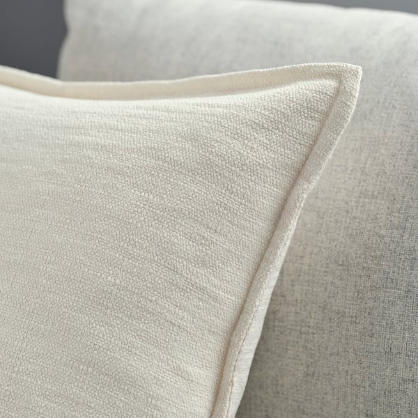 LAGERPOPPEL Housse de coussin, blanc cassé, 50x50 cm