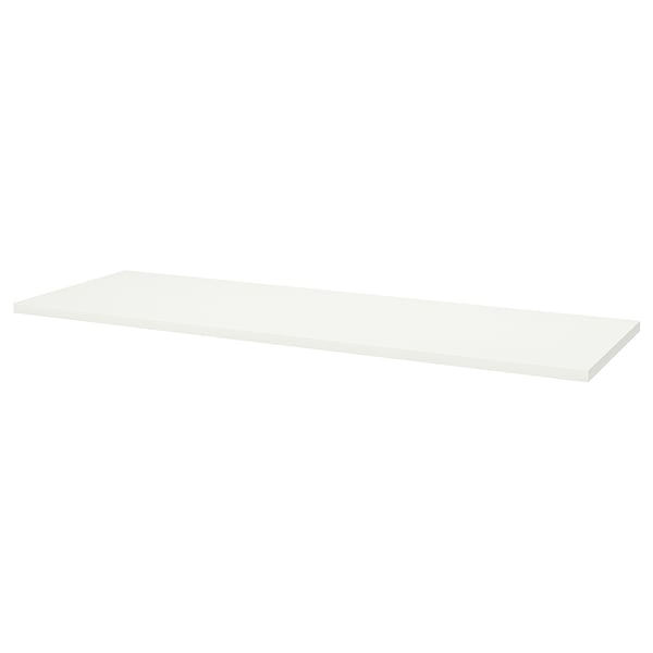 LAGKAPTEN / ALEX Bureau, blanc/brun noir, 200x60 cm