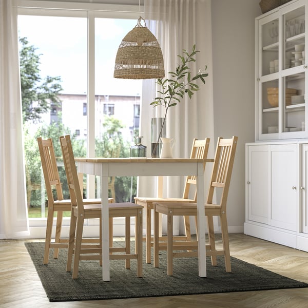 LANDBANA Tapis tissé à plat, vert foncé, 160x230 cm