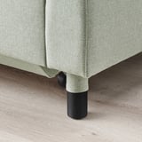 LANDSKRONA Canapé 3 places convertible, Gunnared vert clair/bois/noir