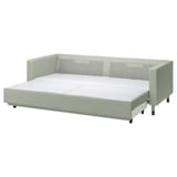 LANDSKRONA Canapé 3 places convertible, Gunnared vert clair/bois/noir