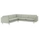 LANDSKRONA Canapé d'angle, 5 places, Gunnared vert clair/bois