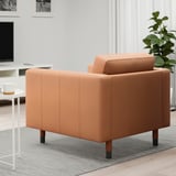 LANDSKRONA Fauteuil, Grann/Bomstad brun doré/bois/noir