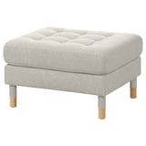 LANDSKRONA Repose-pieds, Gunnared beige/bois