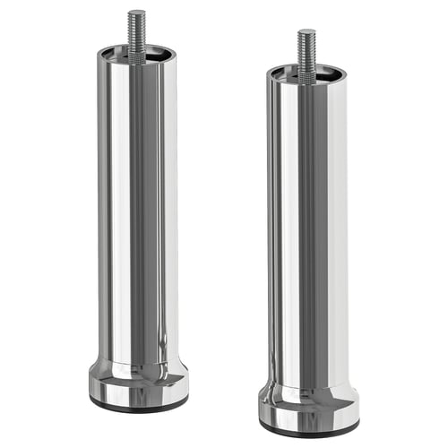 LÅNGARYD Pied, effet chrome, 15 cm