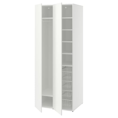 LASTARE Combinaison armoire, blanc, 80x62x200 cm