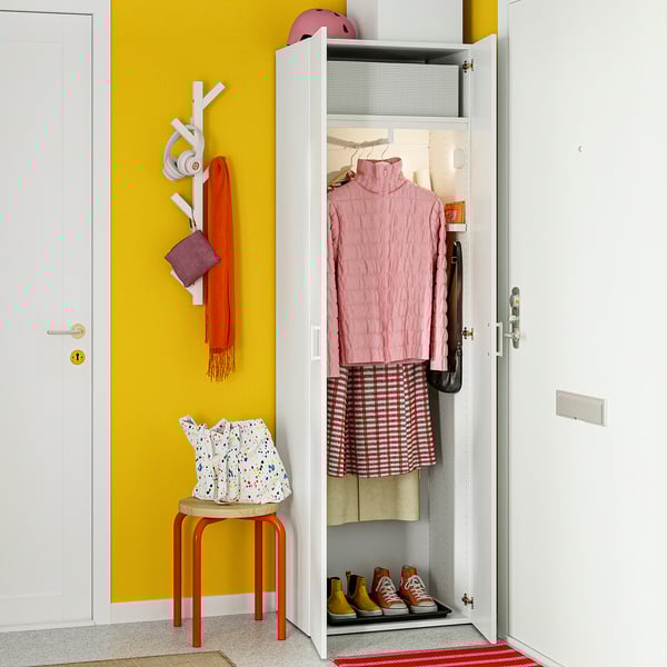 LASTARE Combinaison armoire, blanc, 60x42x200 cm