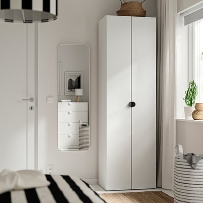 LASTARE Combinaison armoire, blanc, 60x42x200 cm