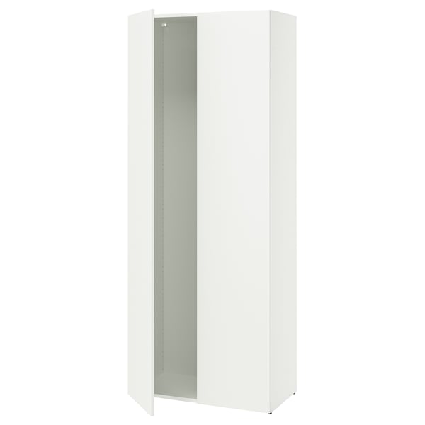 LASTARE Structure avec portes, blanc, 80x42x200 cm