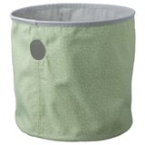 LEN Sac de rangement, à pois vert/gris clair