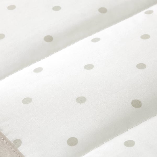 LENAST Tour de lit bébé, à pois/blanc gris, 70x140 cm
