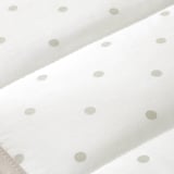 LENAST Tour de lit bébé, à pois/blanc gris, 70x140 cm