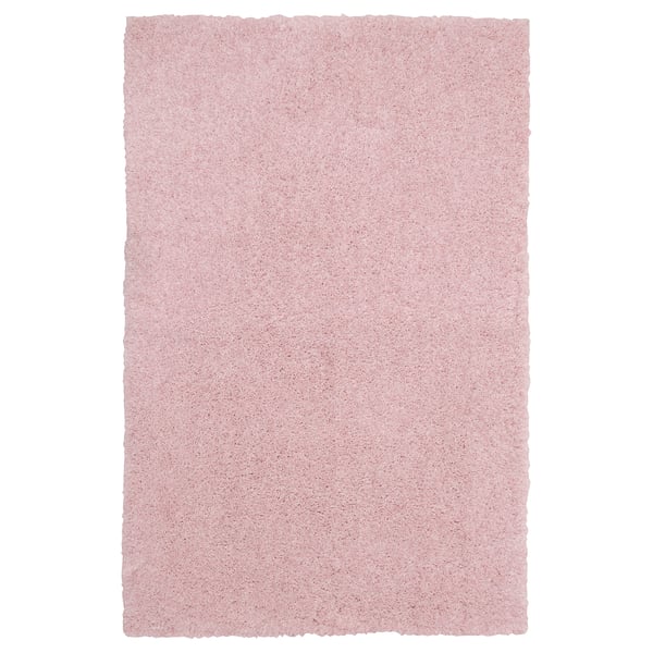 LINDKNUD Tapis, poils hauts, rose, 60x90 cm