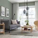 LISTERBY Table basse, plaqué chêne, 90 cm