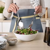 LÖFTESRIK Couverts à salade, 2 pièces, acier inoxydable, 29 cm