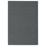 LUFTFARTYG Tapis tissé à plat, int/extérieur, noir/rayure, 160x230 cm