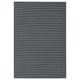 LUFTFARTYG Tapis tissé à plat, int/extérieur, noir/rayure, 160x230 cm