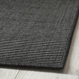 LUFTFARTYG Tapis tissé à plat, int/extérieur, noir/rayure, 160x230 cm