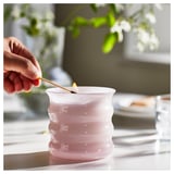 LUGNARE Bougie parfumée dans verre, jasmin/rose, 50 hr