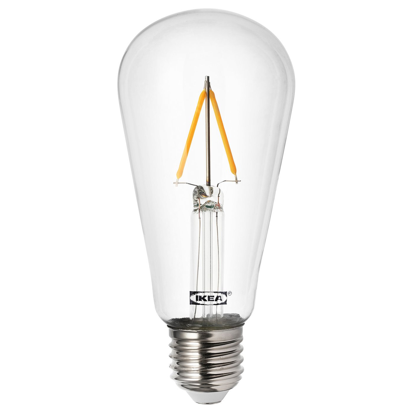 LUNNOM Ampoule LED E27 100 lumen, forme de goutte transparent IKEA Suisse